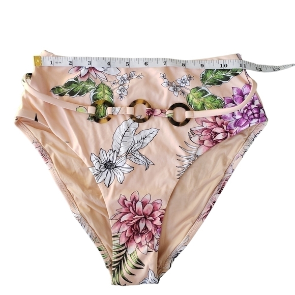 LETARTE Cabo Blush Pink Floral Print Bikini sz XS - Picture 14 of 16